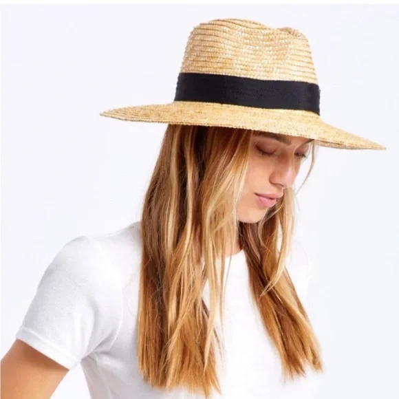 NWT Brixton Joanna Hat Size S NWT BRIXTON Joanna Straw Hat Honey/Aloha Red Women main image 4